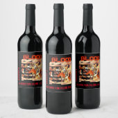 Étiquette Pour Bouteilles De Vin Funny Elegant Tiger Blood (Bouteilles)