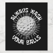 Étiquette Pour Bouteilles De Vin Funny-golf (Étiquettes simples)