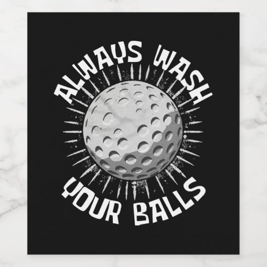 Étiquette Pour Bouteilles De Vin Funny-golf (Étiquettes simples)