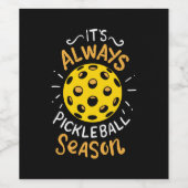 Étiquette Pour Bouteilles De Vin Funny Pickleball (Étiquettes simples)