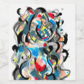 Étiquette Pour Bouteilles De Vin Galaxie de raisin (Étiquettes simples)