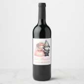 Étiquette Pour Bouteilles De Vin Garden Gnome Fairytale Rustique Mariage (Devant)