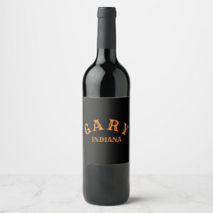 Étiquette Pour Bouteilles De Vin Gary, Indiana