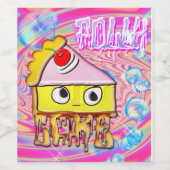 Étiquette Pour Bouteilles De Vin Gâteau Polly - Tortina - (Étiquettes simples)