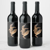 Étiquette Pour Bouteilles De Vin Gecko léopard (Bouteilles)