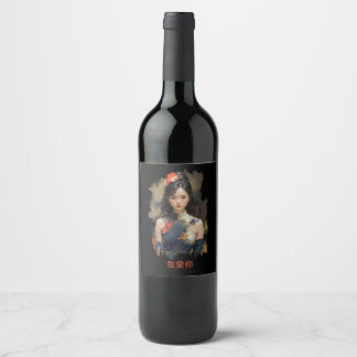 Étiquette Pour Bouteilles De Vin Geji 我 愛