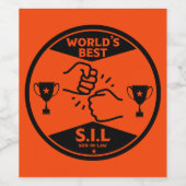 Étiquette Pour Bouteilles De Vin Gendre le meilleur du monde (Étiquettes simples)