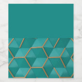 Étiquette Pour Bouteilles De Vin géométrique (Étiquettes simples)