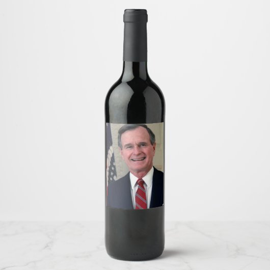 Étiquette Pour Bouteilles De Vin George Bush (Devant)