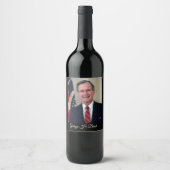 Étiquette Pour Bouteilles De Vin George H Bush (Devant)