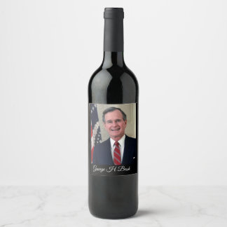 Étiquette Pour Bouteilles De Vin George H Bush