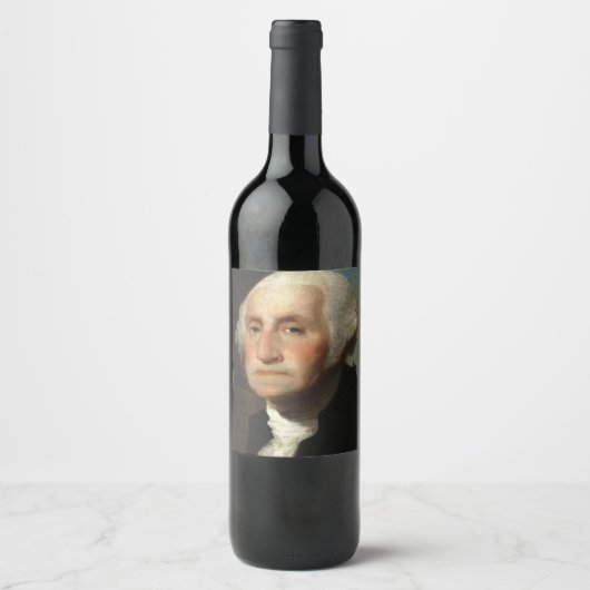 Étiquette Pour Bouteilles De Vin George Washington Président (Devant)