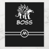 Étiquette Pour Bouteilles De Vin Ghost White Stegosaurus Spirit Dinosaur (Étiquettes simples)