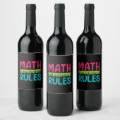 Étiquette Pour Bouteilles De Vin Gifts Teacher | Math Rules (Bouteilles)