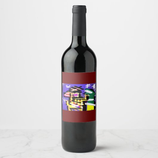 Étiquette Pour Bouteilles De Vin Glace d'hiver (Devant)