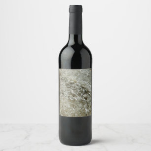 Étiquette Pour Bouteilles De Vin Glace glaciaire Texture nature Abstraite