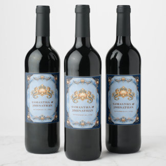 Étiquette Pour Bouteilles De Vin Glacière de luxe à faire soi-même sur le thème du