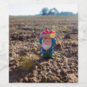 Étiquette Pour Bouteilles De Vin Gnome agricole (Étiquettes simples)