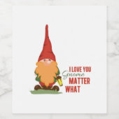 Étiquette Pour Bouteilles De Vin Gnome Importance Quoi (Étiquettes simples)