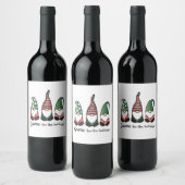 Étiquette Pour Bouteilles De Vin Gnome pour les Holidays (Bouteilles)