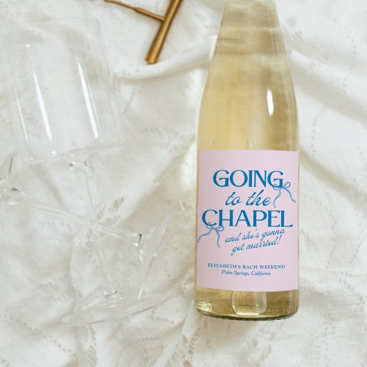 Étiquette Pour Bouteilles De Vin Going to the Chapel Bachelorette Weekend