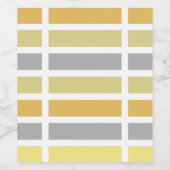 Étiquette Pour Bouteilles De Vin Gold Silver Bronze Metal Hues (Étiquettes simples)