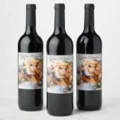 Étiquette Pour Bouteilles De Vin Golden Retriever (Bouteilles)