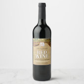 Étiquette Pour Bouteilles De Vin Golden Rolling Hills (Devant)