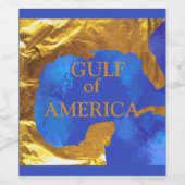 ÉTIQUETTE POUR BOUTEILLES DE VIN GOLFE D'AMÉRIQUE (Étiquettes simples)