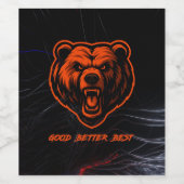 Étiquette Pour Bouteilles De Vin Good Better Best Never Let It Rest (Étiquettes simples)