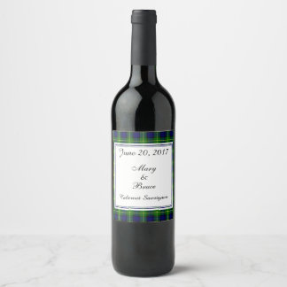 Étiquette Pour Bouteilles De Vin Gordon Scottish Mariage Étiquette de vin