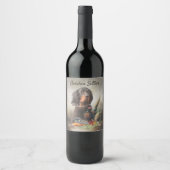 Étiquette Pour Bouteilles De Vin Gordon Setter (Devant)