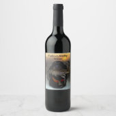 Étiquette Pour Bouteilles De Vin Gordon Setter (Devant)