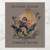 Étiquette Pour Bouteilles De Vin Gordon setters, Art (Étiquettes simples)