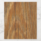 Étiquette Pour Bouteilles De Vin Grain de bois (Étiquettes simples)