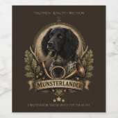 Étiquette Pour Bouteilles De Vin Grand Munsterlander (Étiquettes simples)