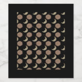 Étiquette Pour Bouteilles De Vin Graphique des nuages Whimsigoth (Étiquettes simples)