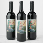 Étiquette Pour Bouteilles De Vin green mermaid (Bouteilles)