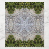 Étiquette Pour Bouteilles De Vin Green Moss & Earth Nature Art (Étiquettes simples)