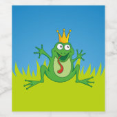 Étiquette Pour Bouteilles De Vin Grenouille (Étiquettes simples)