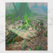 Étiquette Pour Bouteilles De Vin Grenouille mousseuse (Étiquettes simples)