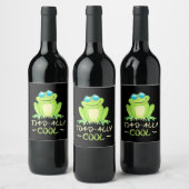 Étiquette Pour Bouteilles De Vin Grenouille Toadal Cool (Bouteilles)