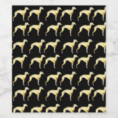 Étiquette Pour Bouteilles De Vin Greyhound (Étiquettes simples)