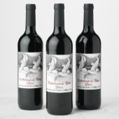 Étiquette Pour Bouteilles De Vin Griffins sculpté crayon monochrome Art (Bouteilles)