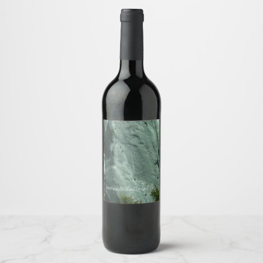 Étiquette Pour Bouteilles De Vin Grimpeurs sur El Capitan (Devant)