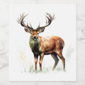 Étiquette Pour Bouteilles De Vin Gros Cerf Raté (Étiquettes simples)