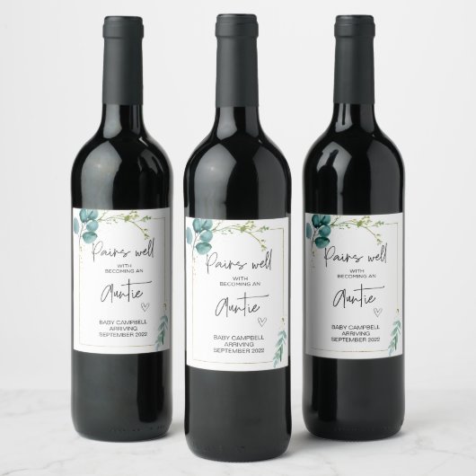 Étiquette Pour Bouteilles De Vin Grossesse bébé Faire-part La maturité d'être maman (Bouteilles)