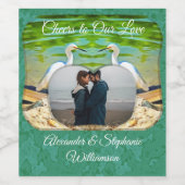 Étiquette Pour Bouteilles De Vin Grue 0335 (Étiquettes simples)