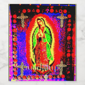 Étiquette Pour Bouteilles De Vin Guadalupe (Étiquettes simples)