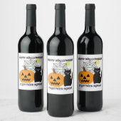 Étiquette Pour Bouteilles De Vin Halloween 2021 (Bouteilles)